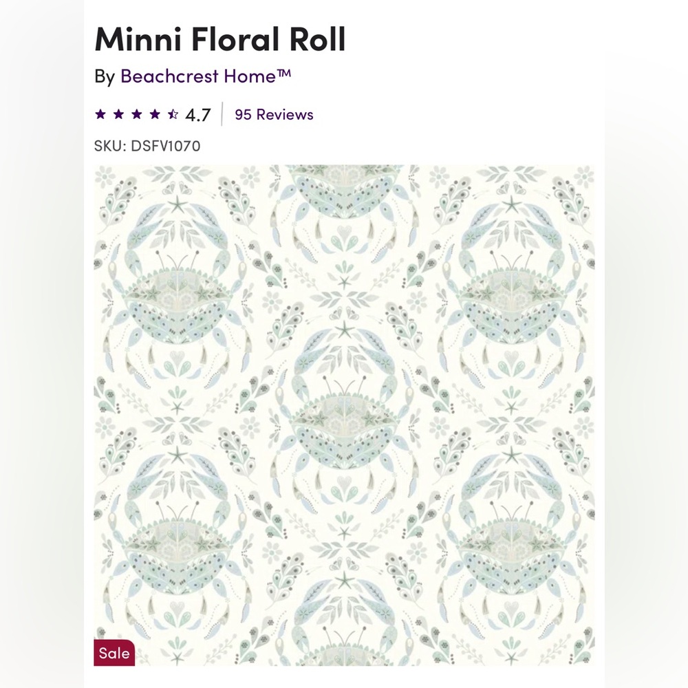 Floral Patterned Wallpaper Rolls